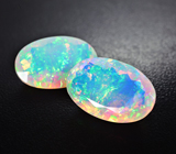 Пара ограненных эфиопских опалов 13,77 карата 