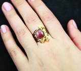 Серебряное кольцо с рубином 9,15 карата