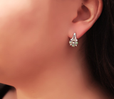 Серебряные серьги с кристаллическими эфиопскими опалами Серебро 925