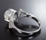 Оригинальное серебряное кольцо с лунным камнем Серебро 925