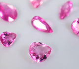 Набор из 7 рубеллитов 4,35 карата 