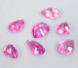 Набор из 7 рубеллитов 4,35 карата 
