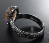Серебряное кольцо с резным аметрином 8+ карат Серебро 925