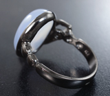 Серебряное кольцо с халцедоном, диопсидом, перидотом и альмандином гранатом