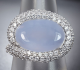 Серебряное кольцо с халцедоном Серебро 925