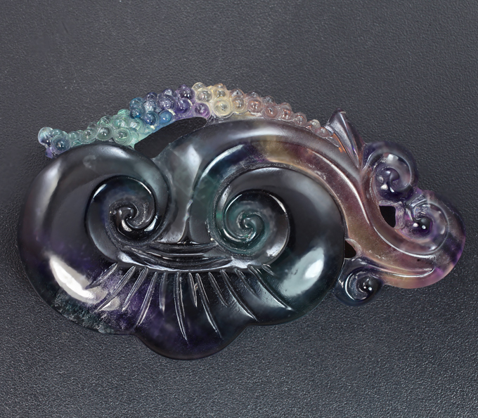 Миниатюра «Энергия волн» из цельного флюорита