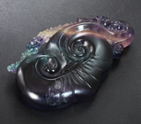 Миниатюра «Энергия волн» из цельного флюорита 