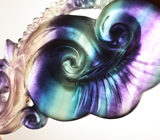 Миниатюра «Энергия волн» из цельного флюорита 