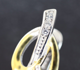 Изысканные серебряные серьги с империал топазами Серебро 925