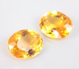 Топовый цвет! Пара гелиодоров 4,9 карата 