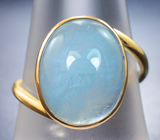 Золотое кольцо с аквамарином 9,31 карата Золото