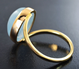 Золотое кольцо с аквамарином 9,31 карата Золото