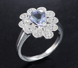 Чудесное серебряное кольцо с танзанитом Серебро 925