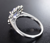 Чудесное серебряное кольцо с танзанитом