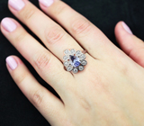 Чудесное серебряное кольцо с танзанитом Серебро 925