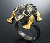 Серебряное кольцо с синими сапфирами Серебро 925