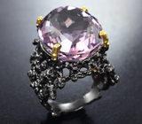 Серебряное кольцо с аметистом 17,46 карата Серебро 925