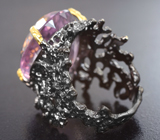 Серебряное кольцо с аметистом 17,46 карата Серебро 925