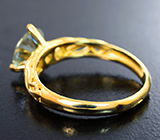 Золотое кольцо с муассанитом 1,74 карата
