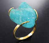 Золотое кольцо с армянской бирюзой 23,01 карата Золото