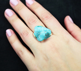 Золотое кольцо с армянской бирюзой 23,01 карата Золото