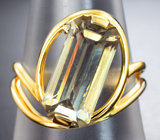 Золотое кольцо с орегонским солнечным камнем 4,5 карата