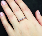 Прелестное серебряное кольцо с танзанитами Серебро 925