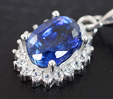 Яркие серебряные серьги с васильковыми кианитами Серебро 925