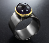Серебряное кольцо со сливовым аметистом