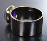 Серебряное кольцо со сливовым аметистом Серебро 925