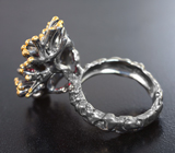 Серебряное кольцо с рубином 5,3 карата