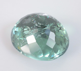 Крупный голубовато-зеленый турмалин 14,63 карата 