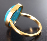 Золотое кольцо с армянской бирюзой 7,67 карата Золото