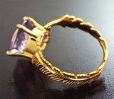Кольцо с лавандовым апатитом 7,18 карата Золото