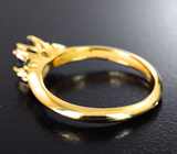 Золотое кольцо с редкими гранатами со сменой цвета 1,14 карата Золото