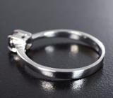 Серебряное кольцо с черным бриллиантом 0,24 карата Серебро 925