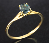 Золотое кольцо с гранатом со сменой цвета 0,7 карата Золото