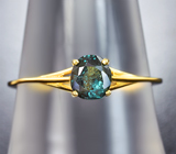 Золотое кольцо с гранатом со сменой цвета 0,7 карата Золото