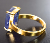 Классическое золотое кольцо с крупным полихромным танзанитом 6,92 карата Золото