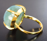 Золотое кольцо с крупным аквамарином 22,9 карата