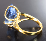 Золотое кольцо с редким максис-бериллом 10,33 карата и бриллиантами Золото