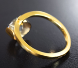 Золотое кольцо с чистейшим муассанитом 1,82 карата Золото