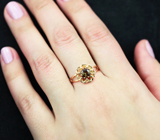 Золотое кольцо с андалузитом 0,57 карата