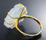 Золотое кольцо с резным лунным камнем 20,24 карата Золото