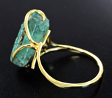 Золотое кольцо с кристаллом уральского берилла без облагораживания 13,65 карата Золото