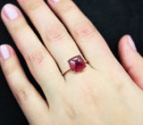 Золотое кольцо с рубином 6,77 карата