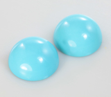 Пара кабошонов армянской бирюзы 4,71 карата 