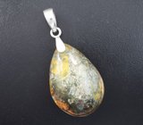 Серебряный кулон с «садовым» кварцем