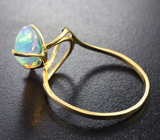 Золотое кольцо с ограненным эфиопским опалом 1,89 карата Золото