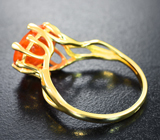Золотое кольцо с ограненным эфиопским опалом 2 карата